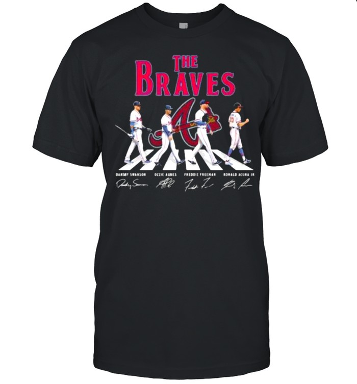 The Atlanta Braves abbey road signatures shirt - Kingteeshop