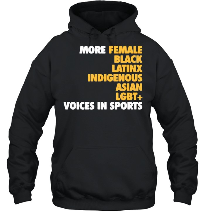 Megan reyes megreyes more diverse voices in sports shirt Unisex Hoodie