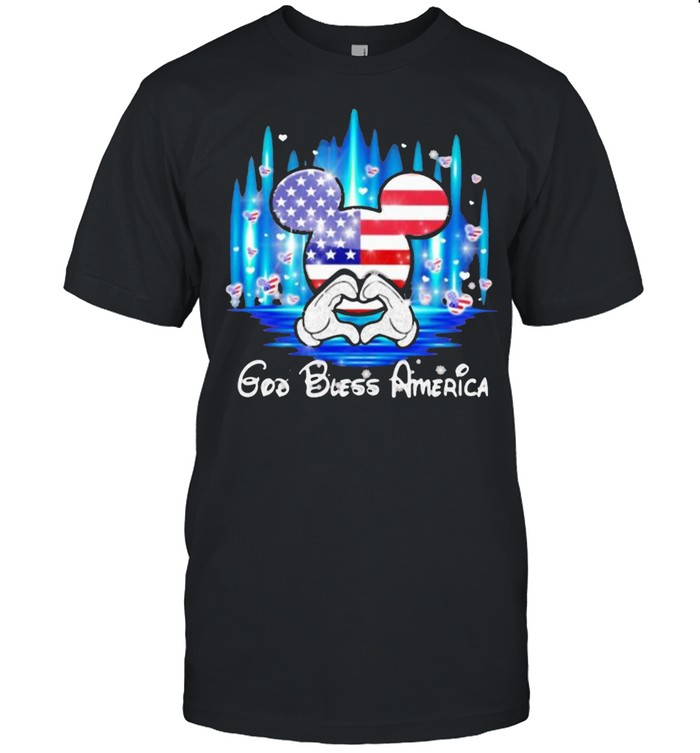 God bless america disney 4th of July independence hologram shirt
