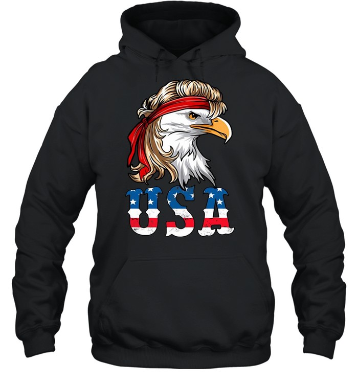 4Th Of July American Flag USA Patriotic Eagle Pride T-shirt Unisex Hoodie