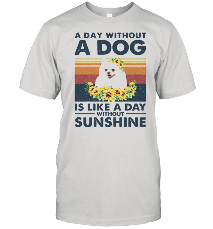 A Day Without A Dog Is Like A Day Without Sunshine Vintage Classic Men's T-shirt