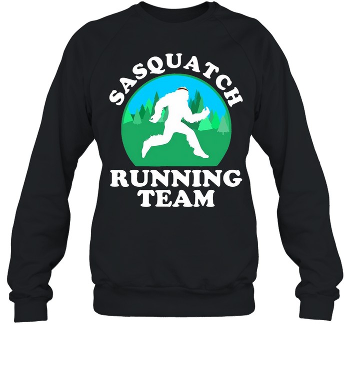 Bigfoot Sasquatch Running Team T-shirt Unisex Sweatshirt