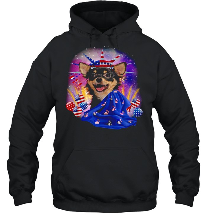 Chihuahua Independence Liberty For Chihuahua Lover T-shirt Unisex Hoodie