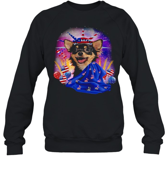 Chihuahua Independence Liberty For Chihuahua Lover T-shirt Unisex Sweatshirt