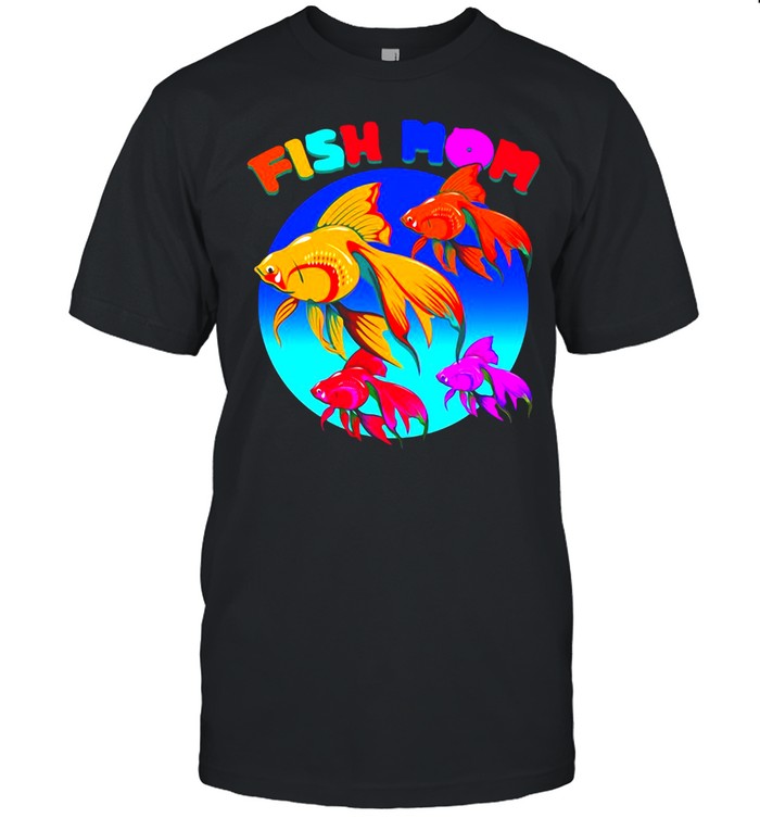 Fish Mom Japanese Ryukin Goldfish Aquarium T-shirt Classic Men's T-shirt