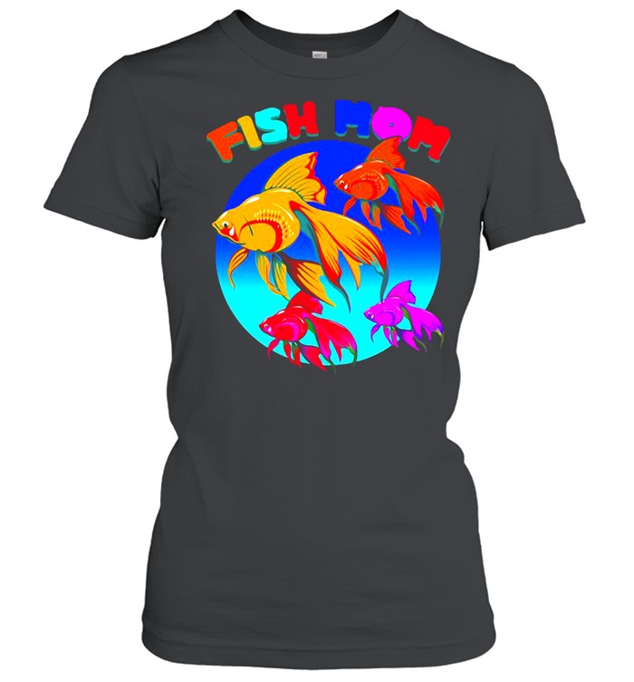 Fish Mom Japanese Ryukin Goldfish Aquarium T-shirt Classic Women's T-shirt