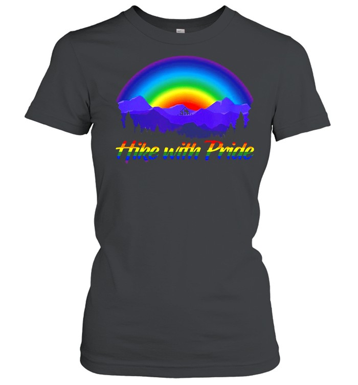 Hike With Pride Rainbow Sunset T-shirt Classic Women's T-shirt
