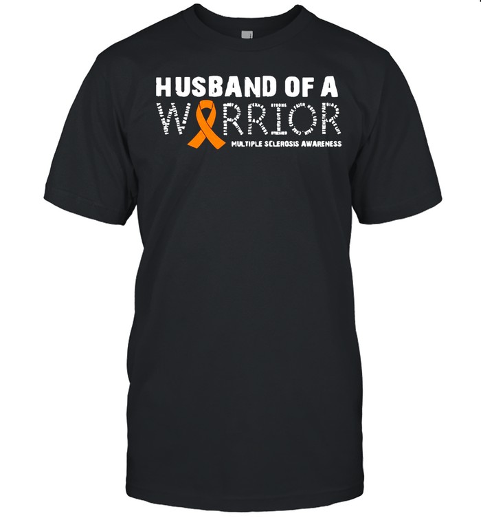 Husband Of A Warrior Multiple Sclerosis Awareness Family T-shirt Classic Men's T-shirt