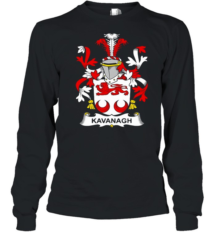 Kavanagh Coat Of Arms Family Crest T-shirt Long Sleeved T-shirt