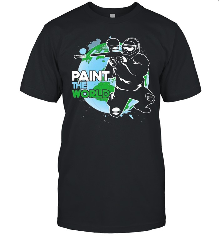 Paintball Paint The World Player Gamer T-shirt Classic Men's T-shirt