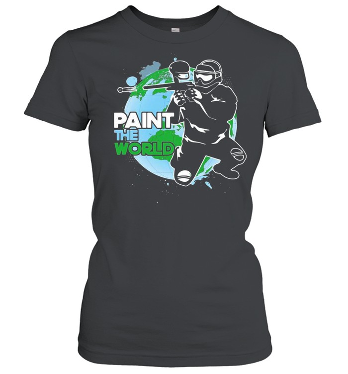 Paintball Paint The World Player Gamer T-shirt Classic Women's T-shirt