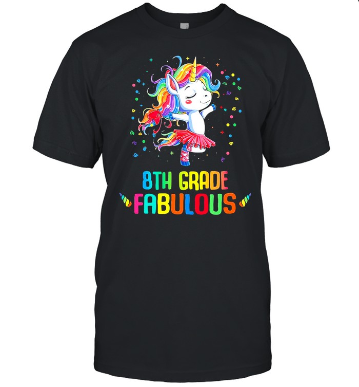 Unicorn 8th Grade Fabulous T-shirt Classic Men's T-shirt