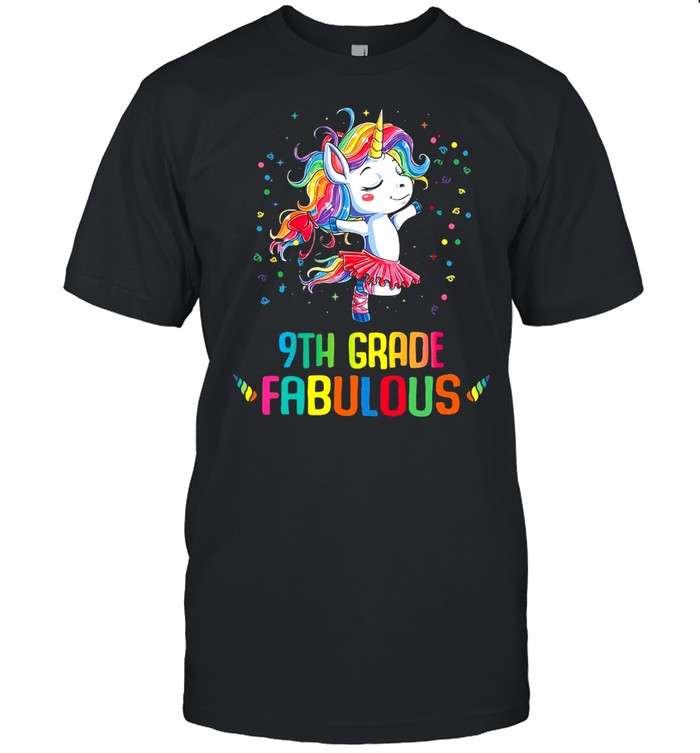 Unicorn 9th Grade Fabulous T-shirt Classic Men's T-shirt