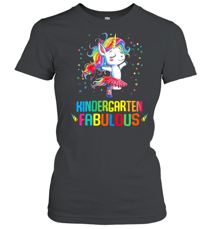 Unicorn Kindergarten Fabulous T-shirt Classic Women's T-shirt
