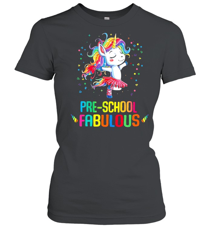 Unicorn Pre-School Fabulous T-shirt Classic Women's T-shirt