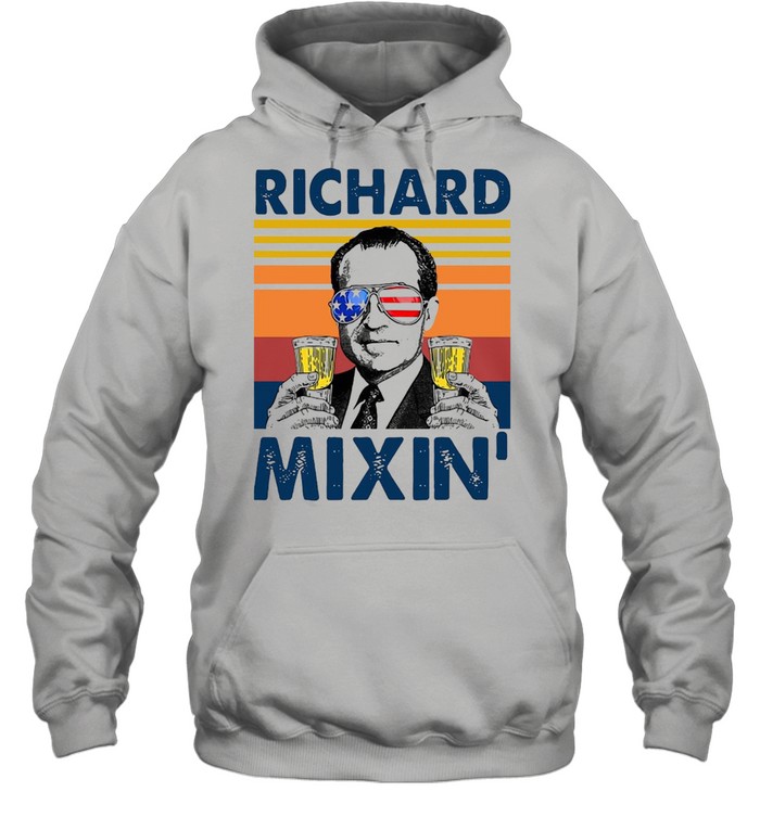 U.S Drink Richard Mixin 4Th Of July Independence Day Vintage Retro T-shirt Unisex Hoodie