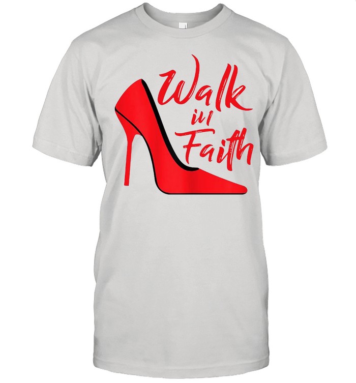 Walk In Faith Based Apparel Plus Size Christian Believer T-shirt Classic Men's T-shirt