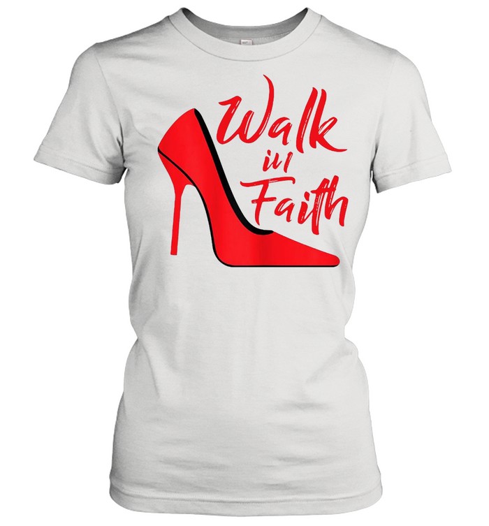 Walk In Faith Based Apparel Plus Size Christian Believer T-shirt Classic Women's T-shirt