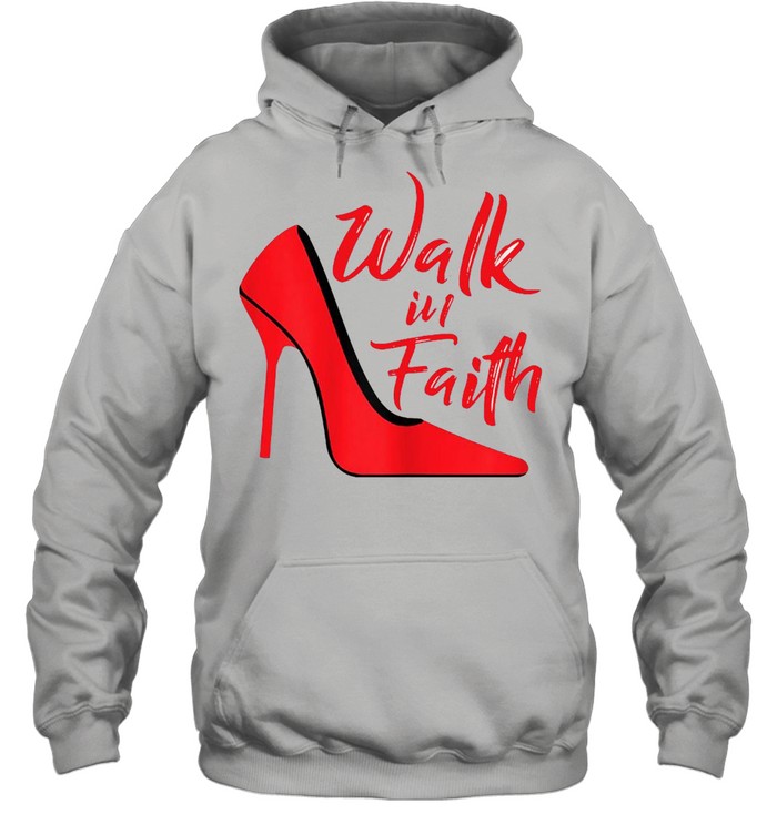 Walk In Faith Based Apparel Plus Size Christian Believer T-shirt Unisex Hoodie