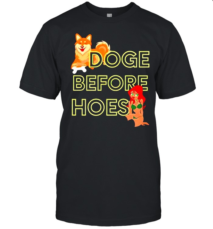 Doge before hoes shirt Classic Men's T-shirt
