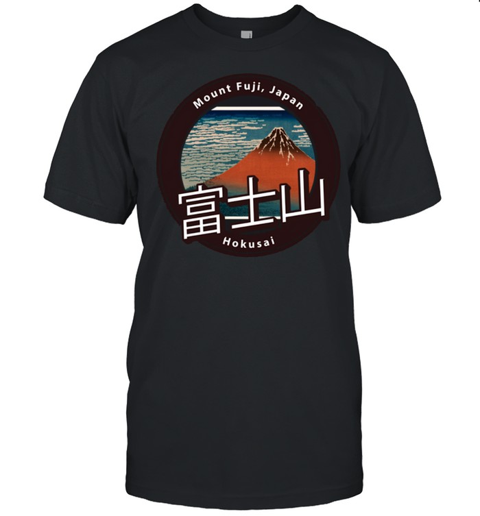 Mount Fuji Ukiyoe by Hokusai Langarmshirt shirt Classic Men's T-shirt