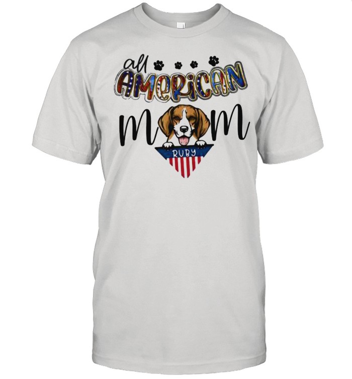 All American Mom Dog Shirt