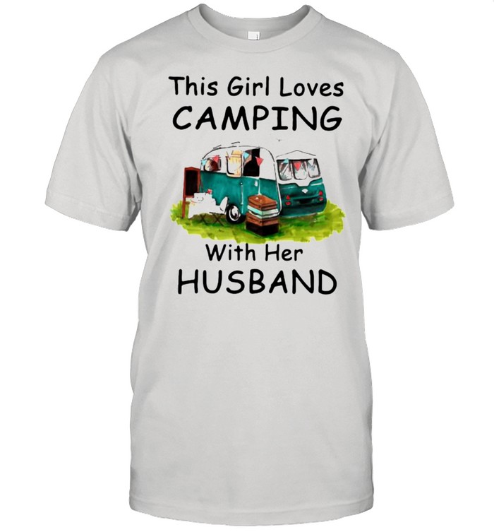This Girl Loves Camping With Her Husband shirt Classic Men's T-shirt