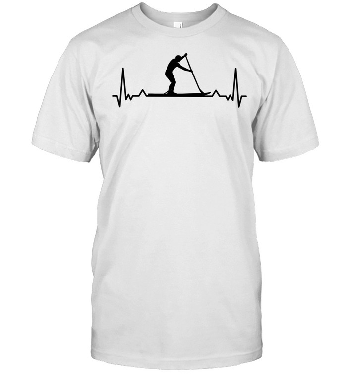 Paddleboarding for Paddle Boarders Heartbeat shirt Classic Men's T-shirt