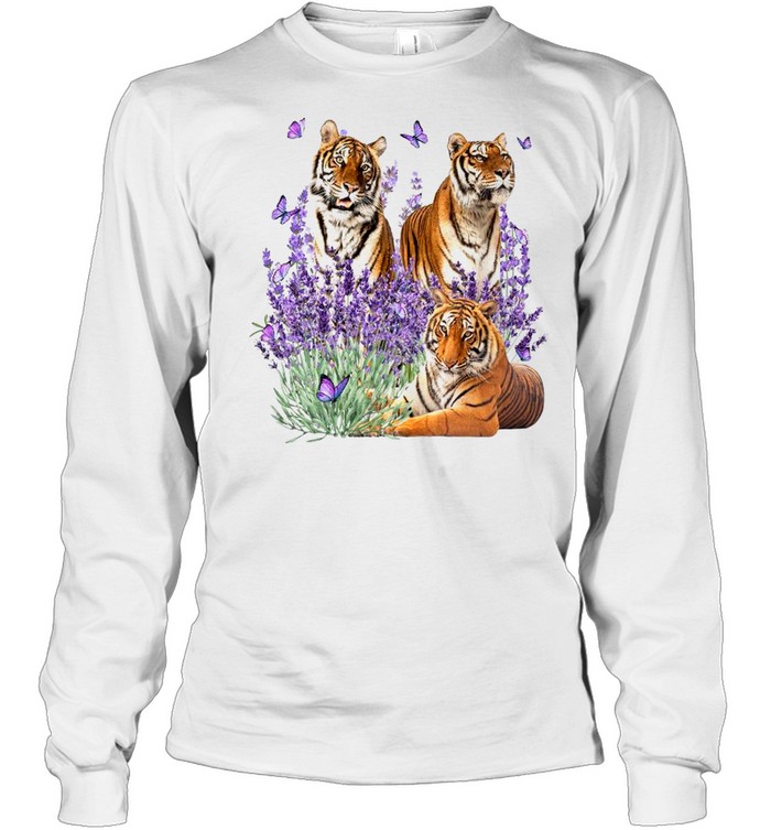 Tiger Blossom Womens Long Sleeve Tee