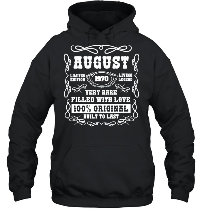 August 1970 limited edition 51th birthday shirt Unisex Hoodie