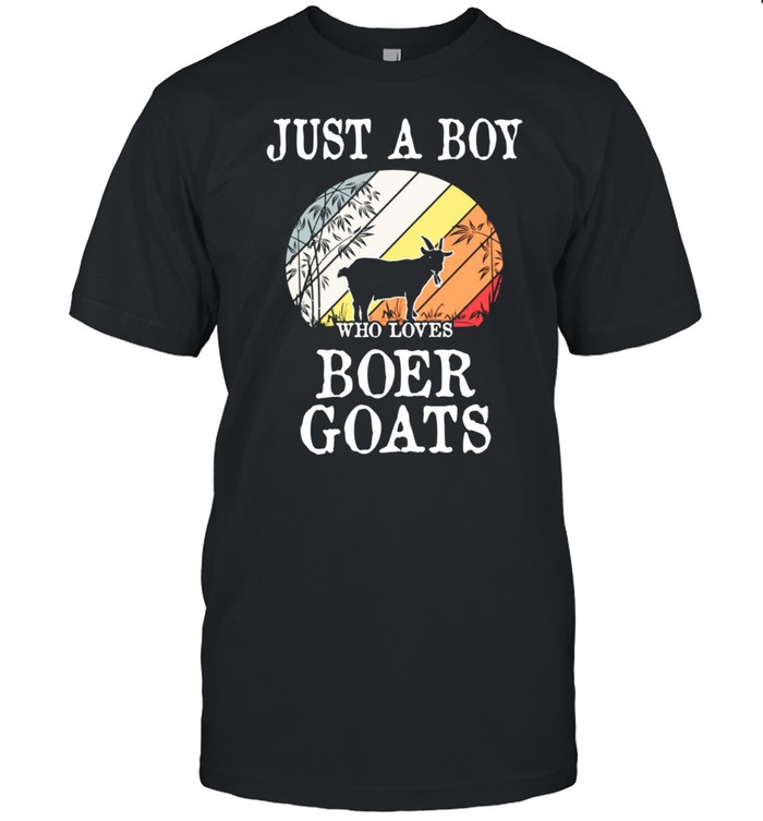 Just A Boy Who Loves Boer Goats shirt Classic Men's T-shirt