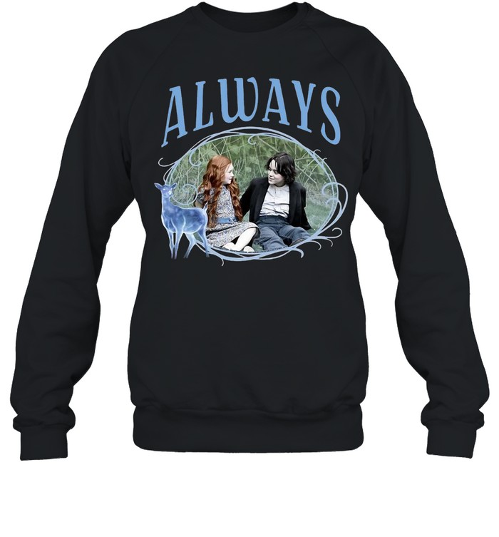 Kids Harry Potter Snape And Lily Patronus Frame Always Portrait T-shirt Unisex Sweatshirt