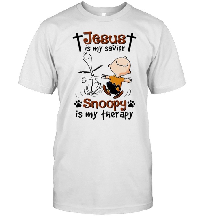 Jesus Is My Savior Snoopy Is My Therapy Shirt