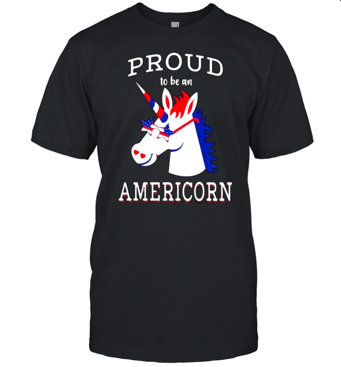 Proud To Be An Americorn Unicorn Shirt