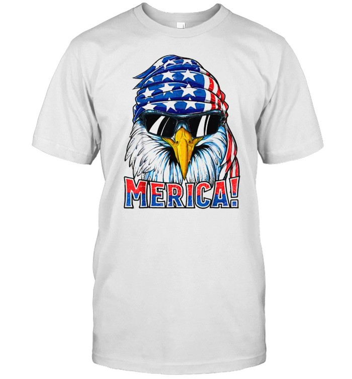 Eagle 4th July American Flag Graphic Plus Size T- Classic Men's T-shirt