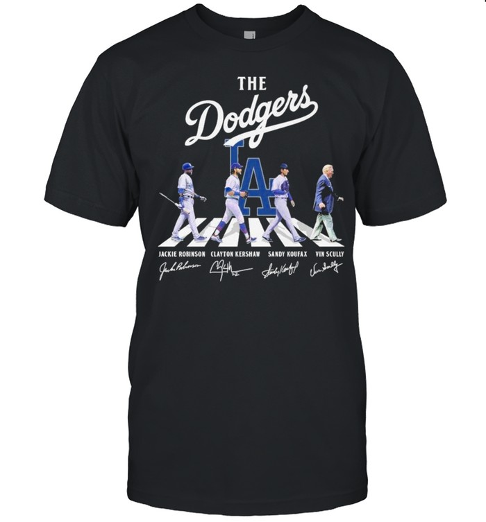 The Dodgers Abbey road signatures 2021 shirt - Kingteeshop