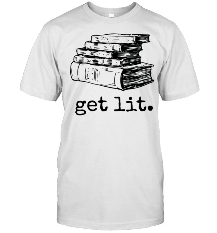 book readers get lit reading books Meme shirt Classic Men's T-shirt