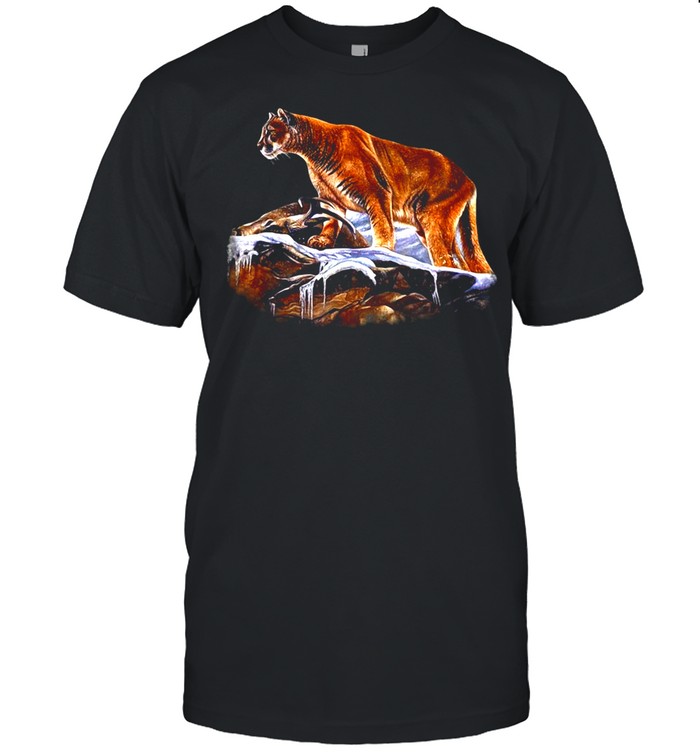 Mountain Lion Cougar Puma Wildcat Panther T-shirt Classic Men's T-shirt