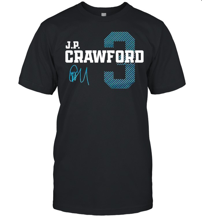 Seattle Mariners J.P. Crawford 3 signature shirt - Kingteeshop