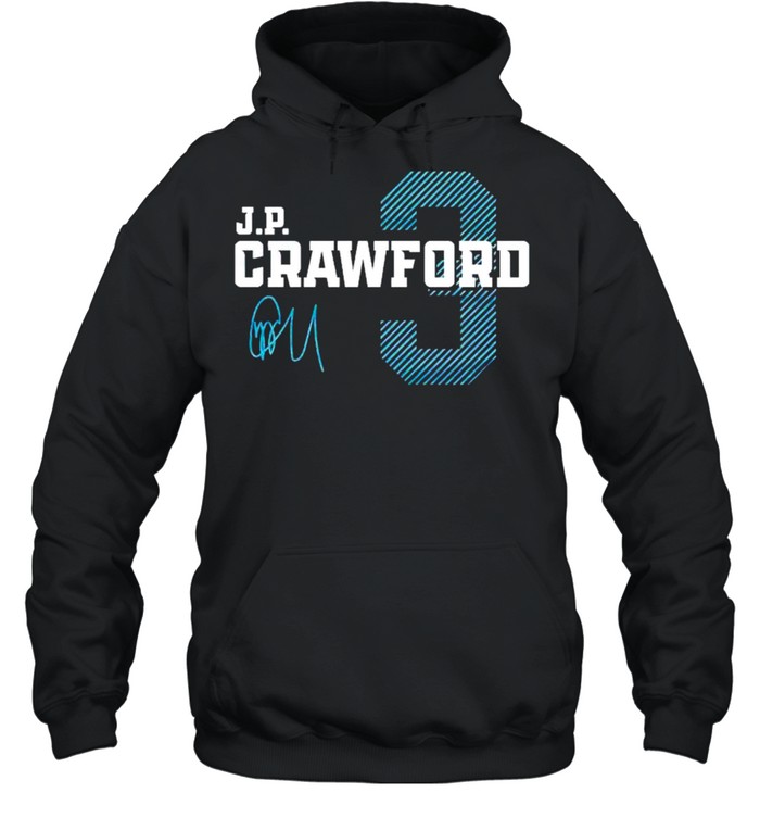 Seattle Mariners J.P. Crawford 3 signature shirt, hoodie, sweater and  v-neck t-shirt