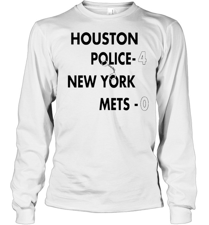 Vintage Houston Police 4 New York Mets 0 T-Shirt, Hoodie, Long