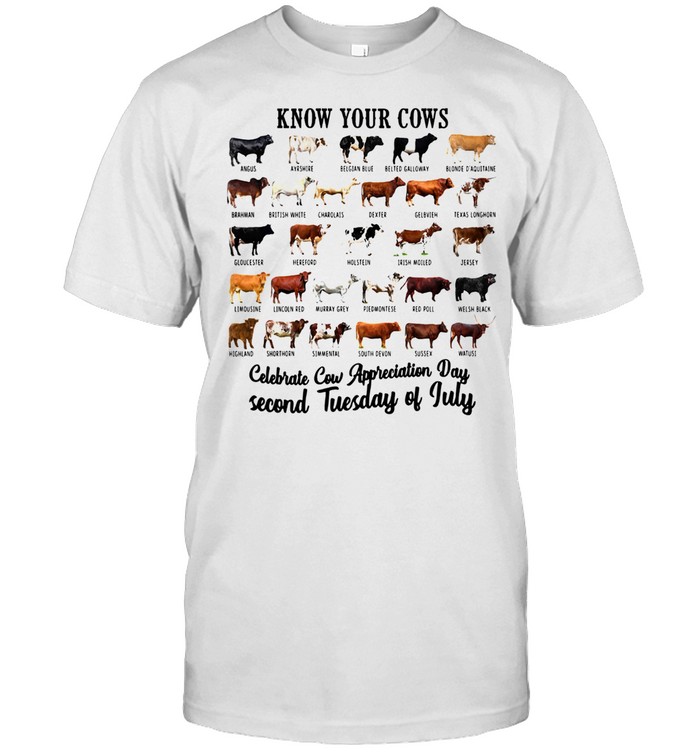 KNOW YOUR COWS TUESDAY OF JUULY SHIRT Classic Men's T-shirt