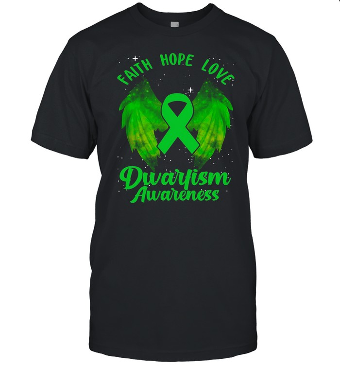 Dwarfism Awareness Little People Related Green Ribbon T-shirt Classic Men's T-shirt