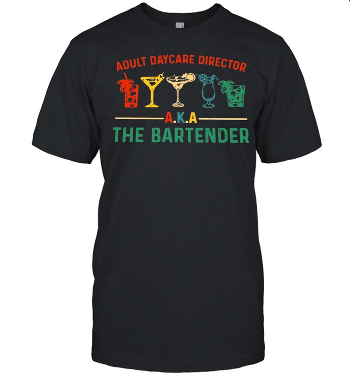 Adult Daycare Director Aka The Bartender Retro T-shirt Classic Men's T-shirt
