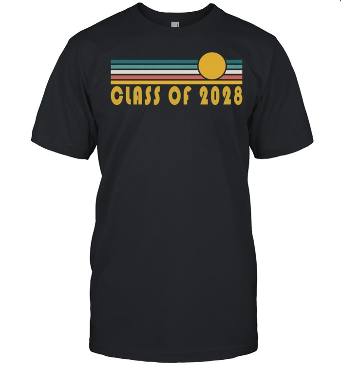 Class of 2028 Sunset Art Senior 2028 shirt Classic Men's T-shirt