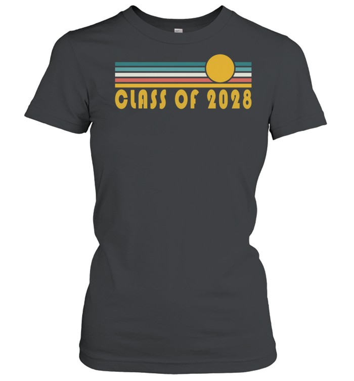 Class of 2028 Sunset Art Senior 2028 shirt Classic Women's T-shirt
