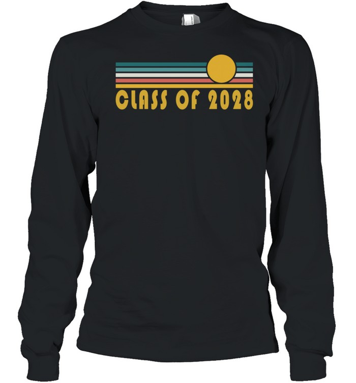 Class of 2028 Sunset Art Senior 2028 shirt Long Sleeved T-shirt