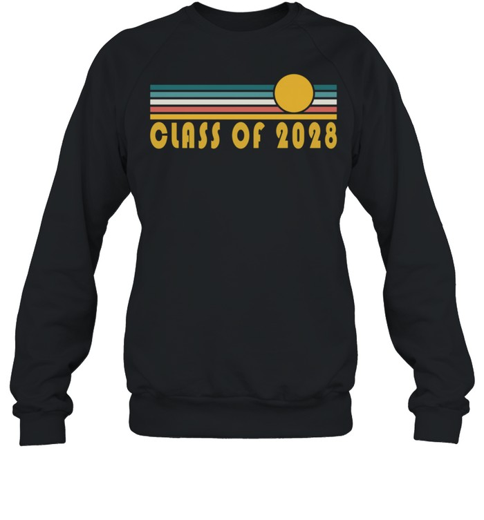 Class of 2028 Sunset Art Senior 2028 shirt Unisex Sweatshirt