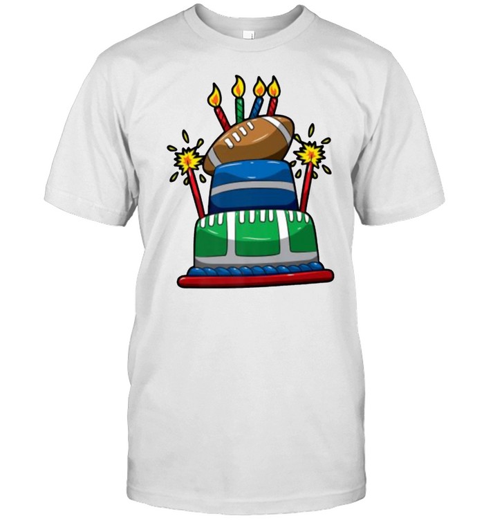 Football Happy Birthday Cake Football Bday Party Premium T- Classic Men's T-shirt