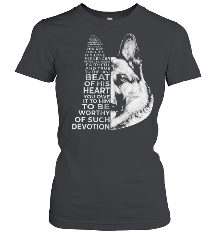 Gsd human best friend shirt Classic Women's T-shirt